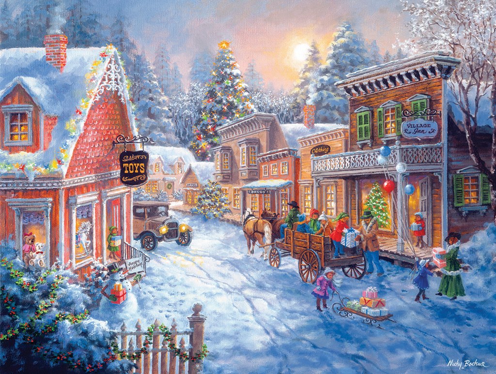 Toy Shop on Main Street - 300pc Large Format Jigsaw Puzzle by SunsOut