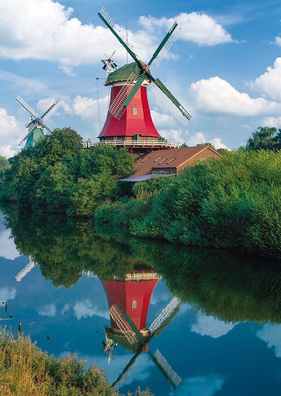 Twin Windmills - 500pc Jigsaw Puzzle by Schmidt - image 1