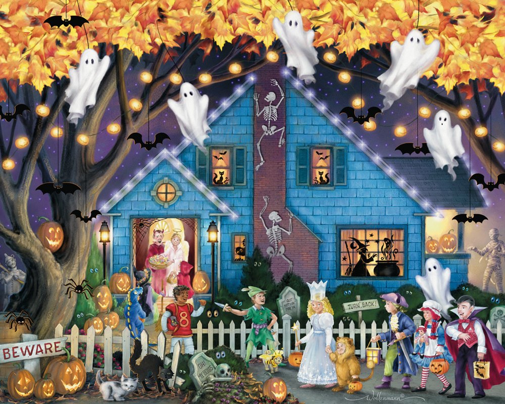 Ghostly Gathering - 1000pc Jigsaw Puzzle by Vermont Christmas Company - image 1