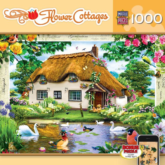 Swan Cottage - 1000pc Jigsaw Puzzle by Masterpieces - image 1