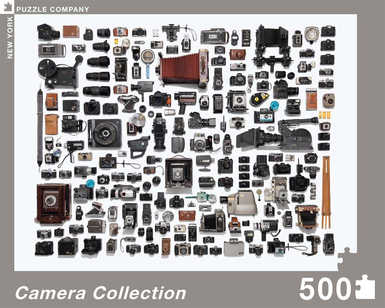 Camera Collection - 500pc Jigsaw Puzzle by New York Puzzle Company