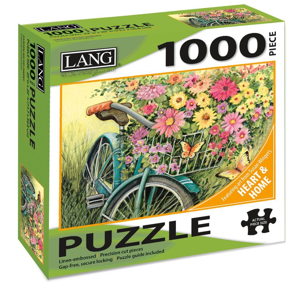 Bicycle Bouquet - 1000pc Jigsaw Puzzle by Lang  			  					NEW - image 1