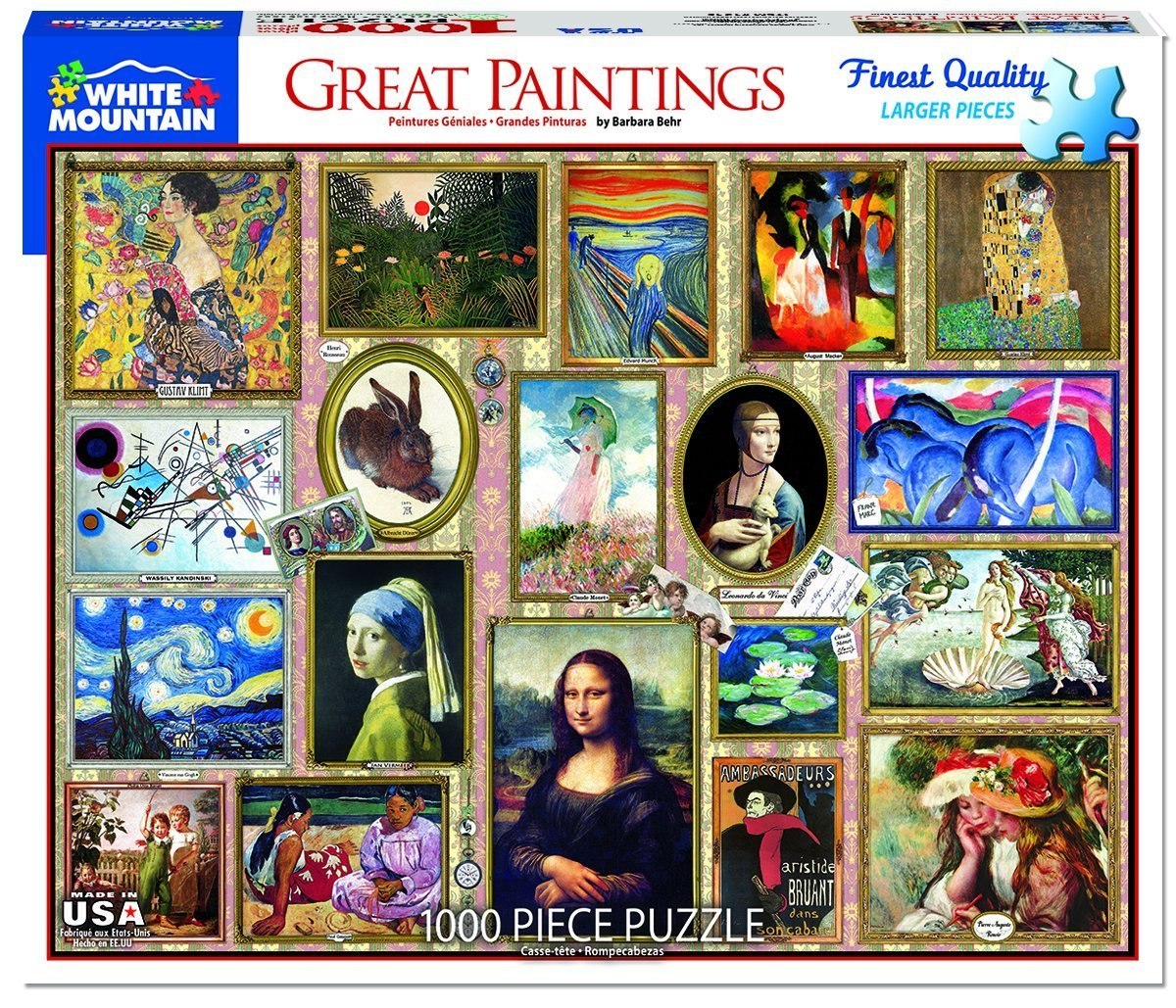 Great Paintings - 1000pc Jigsaw Puzzle By White Mountain  			  					NEW - image 1