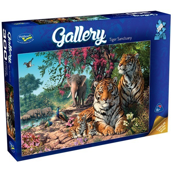 Gallery: Tiger Sanctuary - 300pc Jigsaw Puzzle by Holdson  			  					NEW - image 1