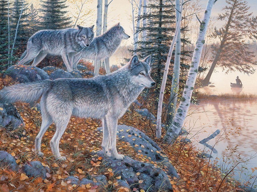 Silent Travelers - 1000pc Jigsaw Puzzle by Jack Pine