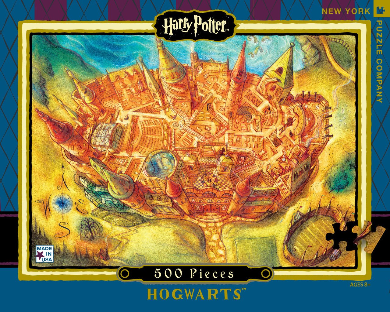 Harry Potter: Hogwarts - 500pc Jigsaw Puzzle by New York Puzzle Company - image 1