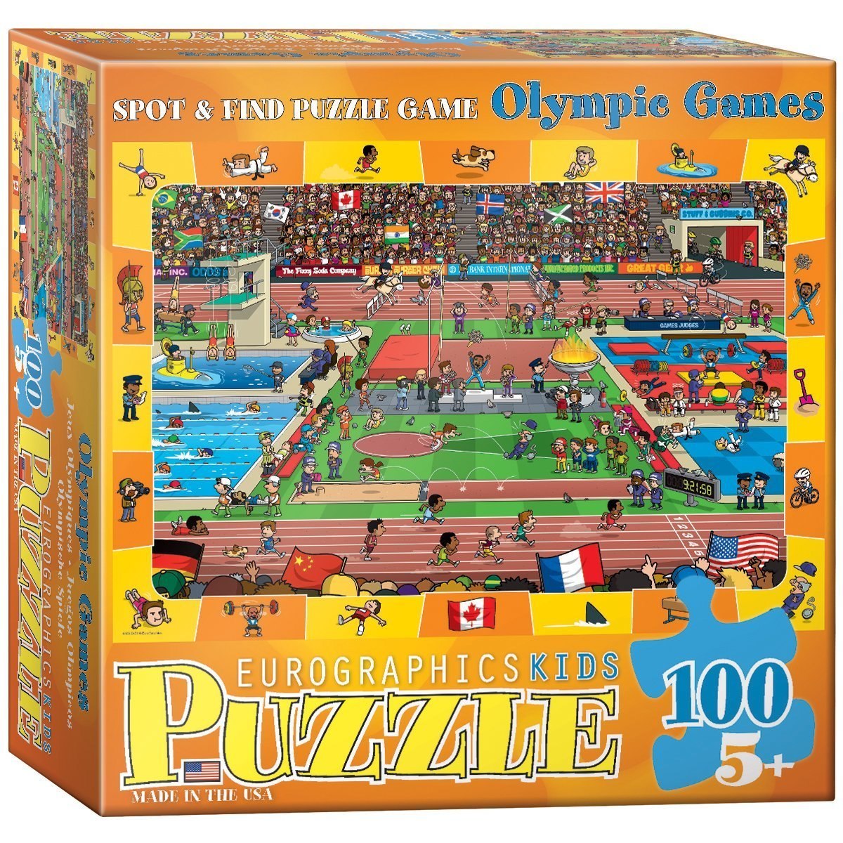 Spot & Find Olympics - 100pc Jigsaw Puzzle by Eurographics  			  					NEW - image 3