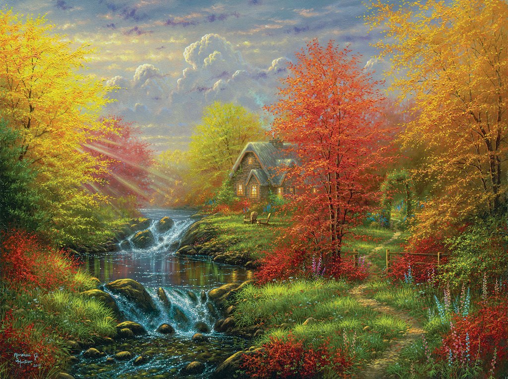 Secluded Cottage - 1000pc Jigsaw Puzzle by SunsOut