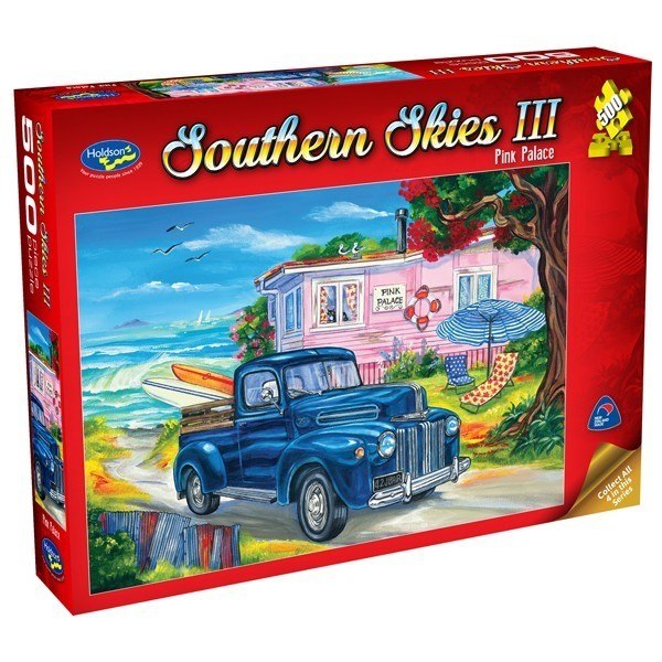 Southern Skies III: Pink Palace - 500pc Jigsaw Puzzle by Holdson  			  					NEW - image 1