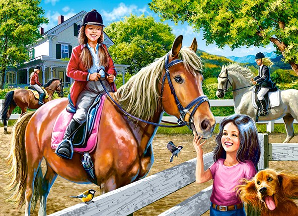 Horse Riding - 300pc Jigsaw Puzzle By Castorland