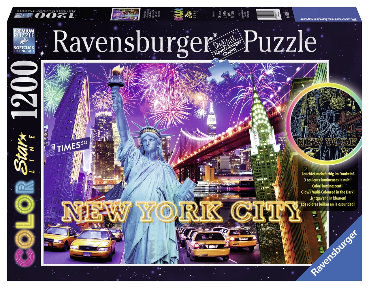 Colorful New York - 1000pc Jigsaw Puzzle by Ravensburger