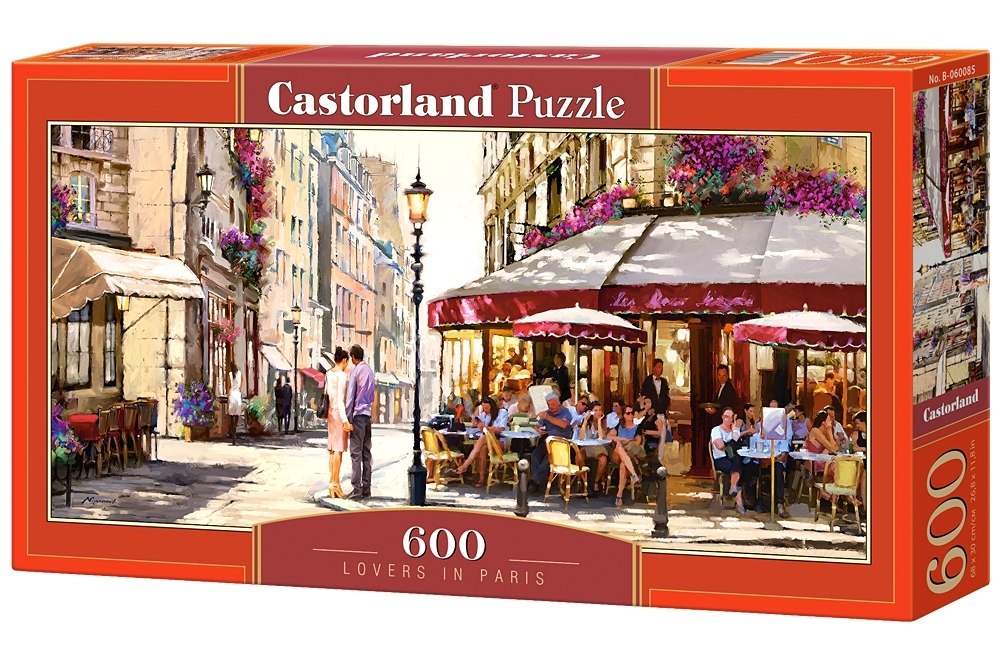 Lovers in Paris - 600pc Jigsaw Puzzle By Castorland  			  					NEW - image 1