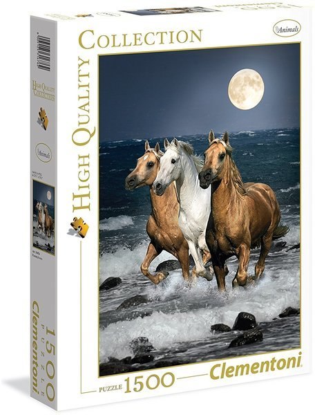 Running Horses - 1500pc Jigsaw Puzzle by Clementoni  			  					NEW - image 1