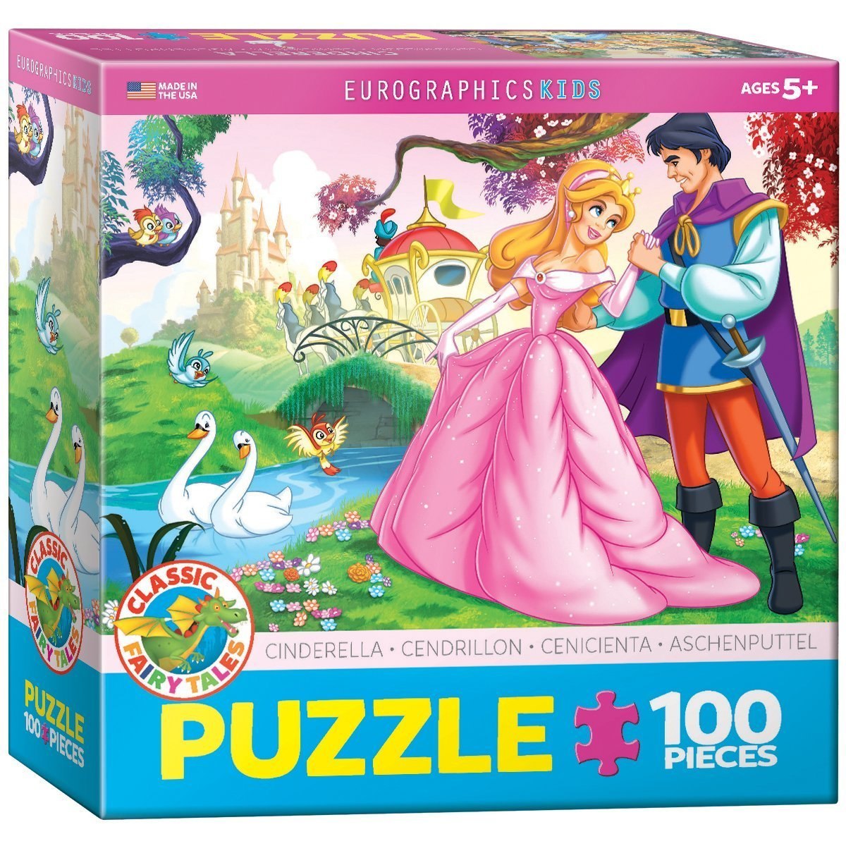 Cinderella - 100pc Jigsaw Puzzle by Eurographics  			  					NEW - image 1