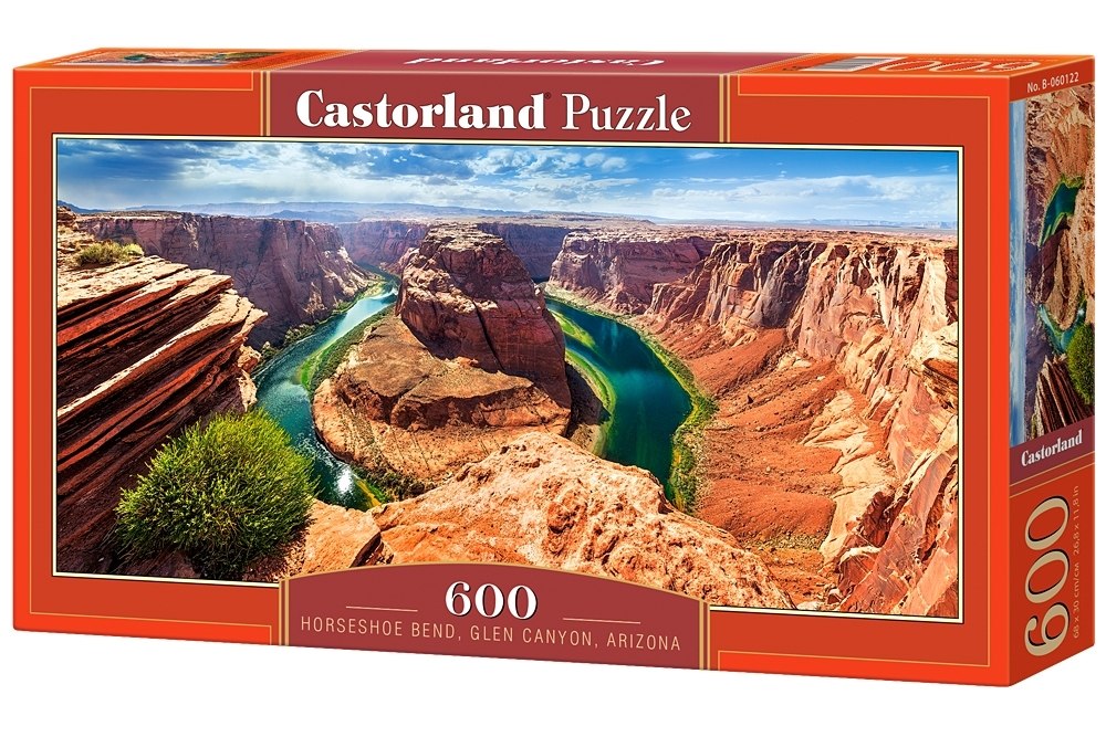 Horseshoe Bend, Glen Canyon, Arizona - 600pc Jigsaw Puzzle By Castorland  			  					NEW - image 1