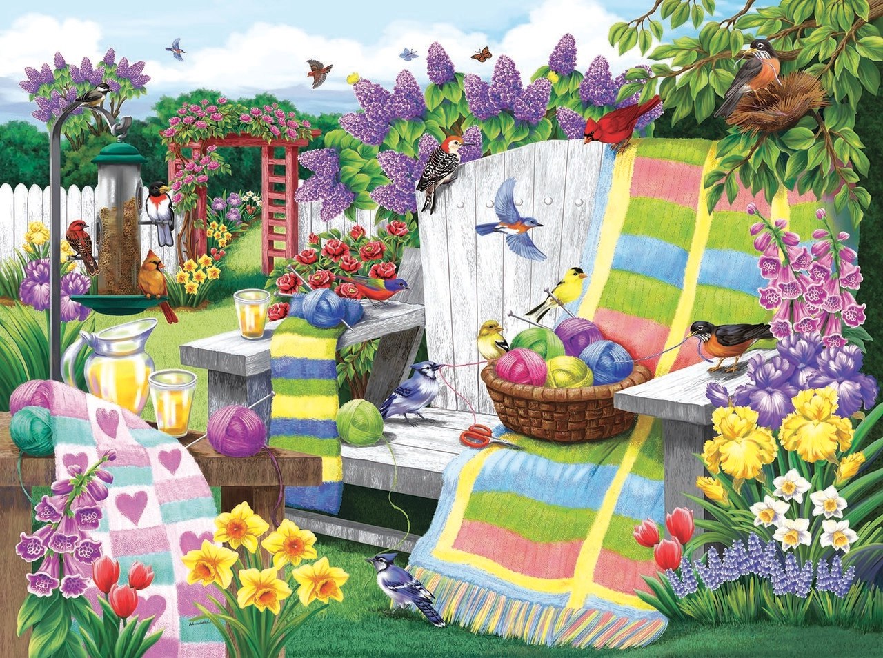 The Many Colors of Spring - 1000pc Jigsaw Puzzle By Sunsout  			  					NEW