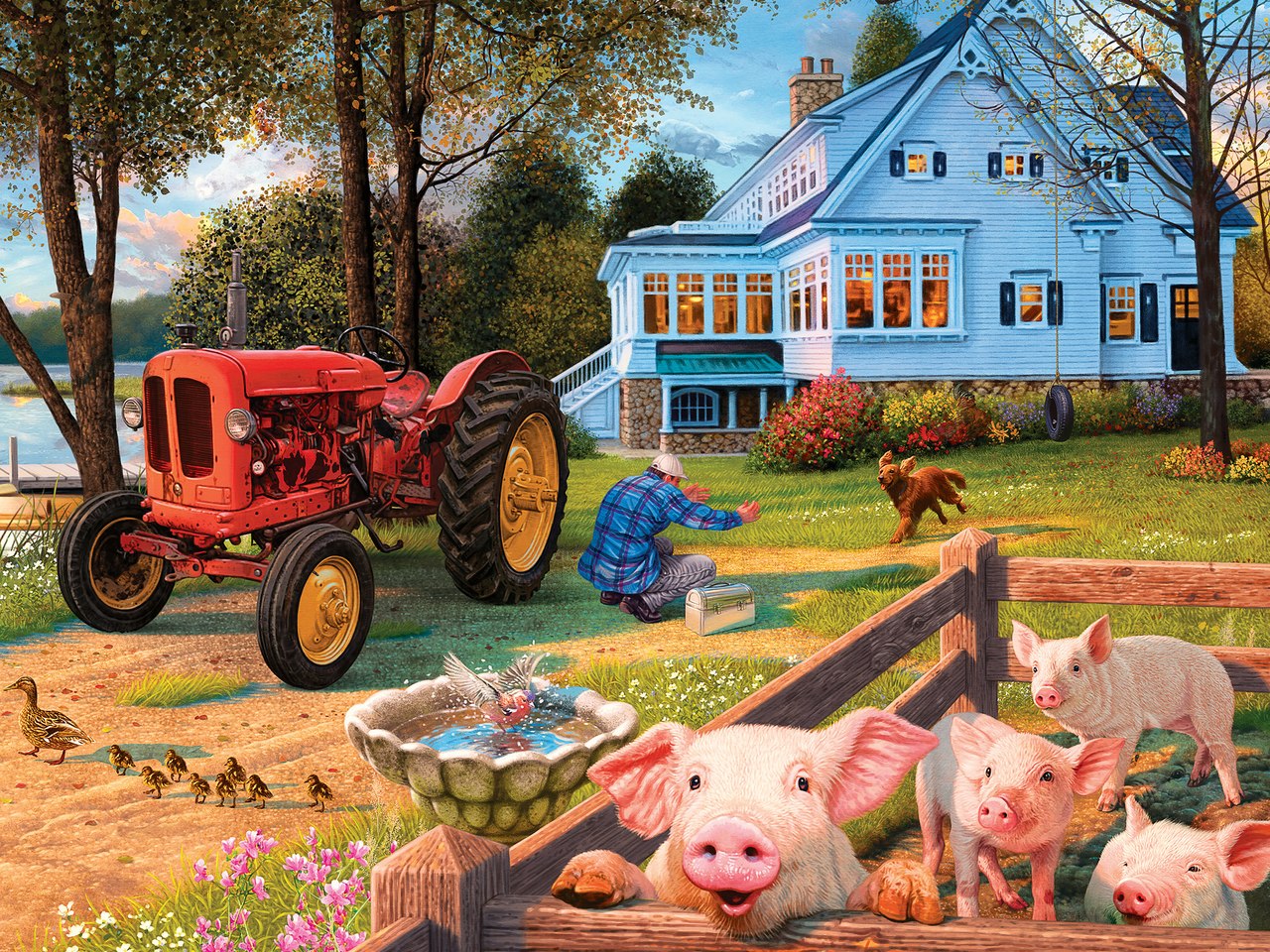 Hidden Images: Welcome Home - 550pc Glow-in-the-Dark Jigsaw Puzzle by Masterpieces  			  					NEW