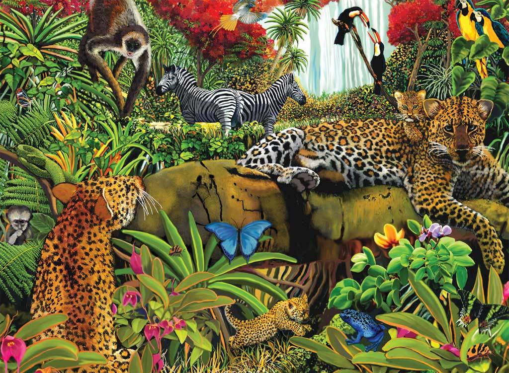 Wild Jungle - 100pc Jigsaw Puzzle by Ravensburger