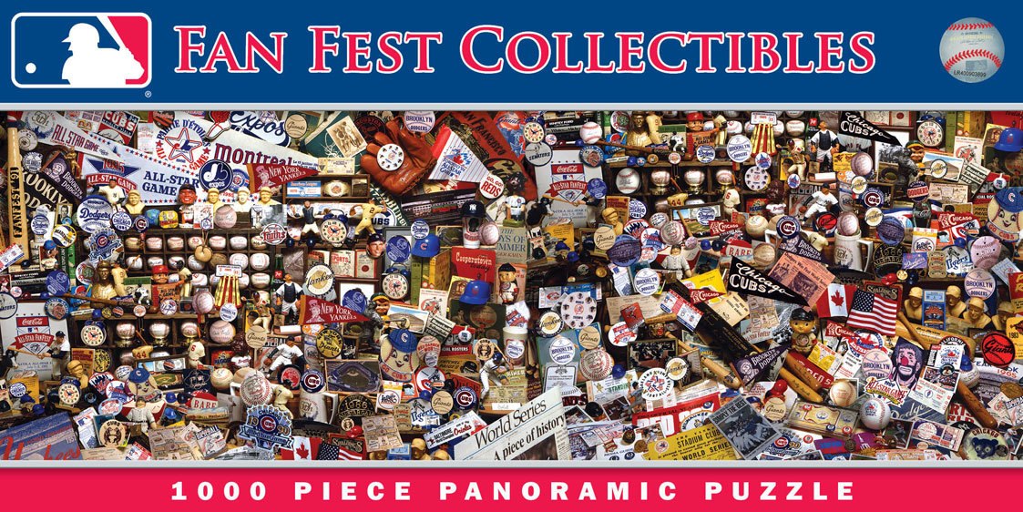 MLB Fan Collectibles - 1000pc Panoramic Jigsaw Puzzle by Masterpieces - image 1