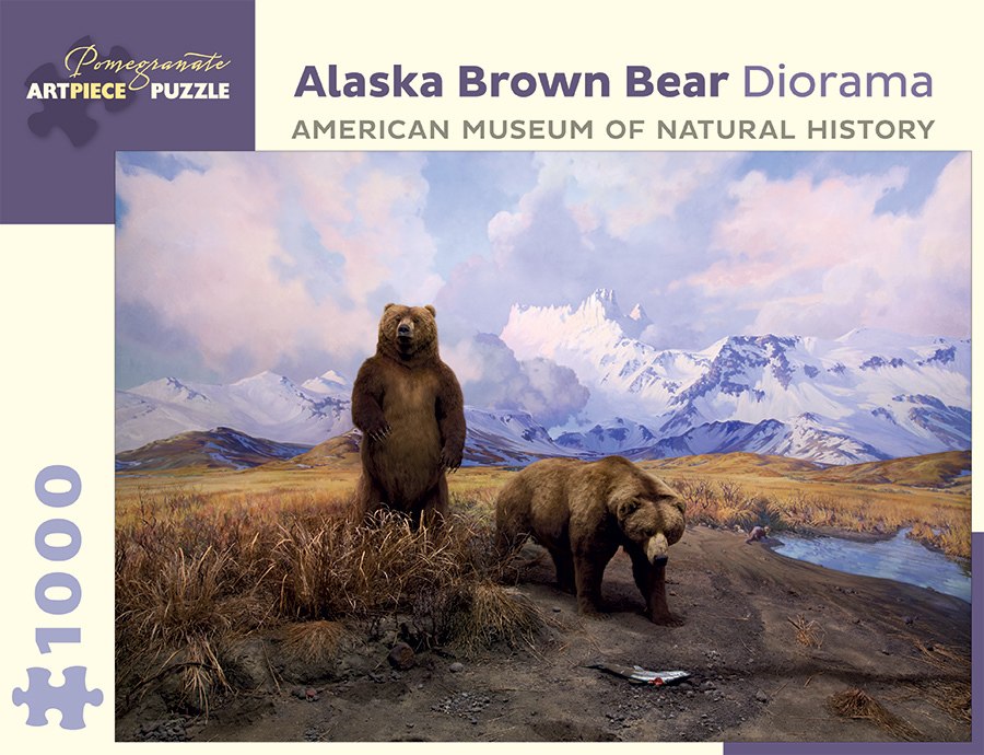 Alaska Brown Bear Diorama - 1000pc Jigsaw Puzzle by Pomegranate  			  					NEW - image 1