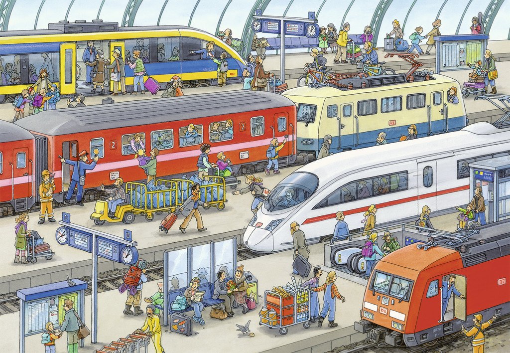 Railway Station - 60pc Jigsaw Puzzle By Ravensburger