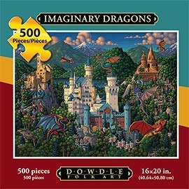 Imaginary Dragons - 500pc Jigsaw Puzzle by Dowdle - image 1