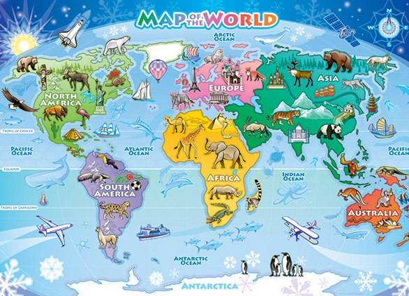 Map of the World - 48pc Jigsaw Puzzle By Cobble Hill