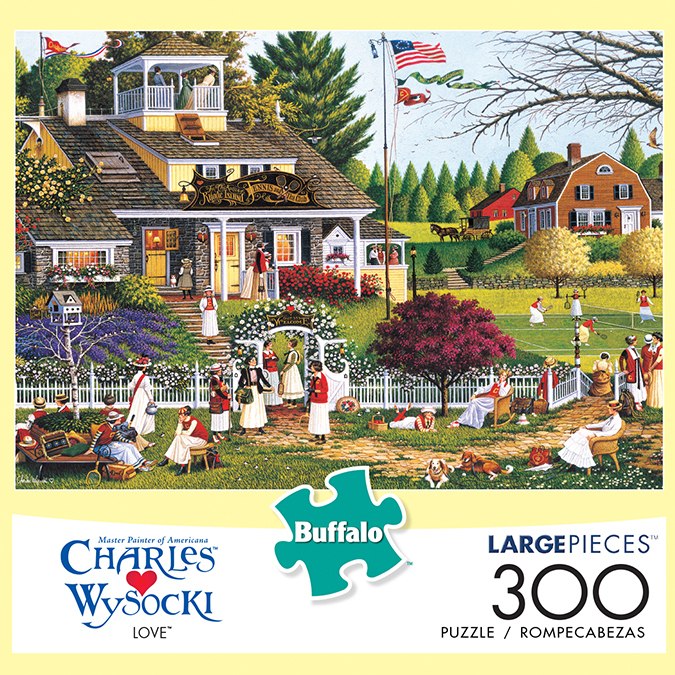 Charles Wysocki: Love - 300pc Large Format Jigsaw Puzzle By Buffalo Games  			  					NEW - image 1