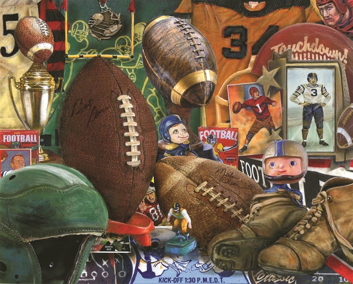 Vintage Football - 1000pc Jigsaw Puzzle By Springbok  			  					NEW