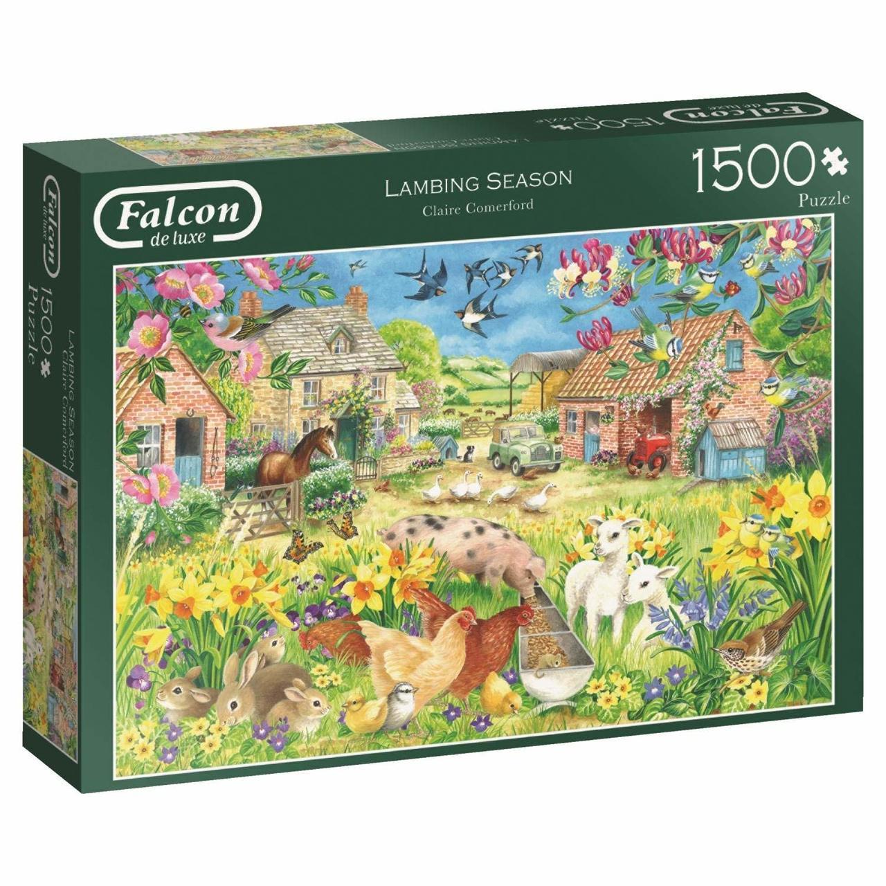 Lambing Season - 1500pc Jigsaw Puzzle By Falcon  			  					NEW - image 1