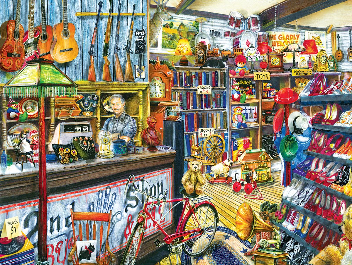 The Second Hand Shop - 300pc Jigsaw Puzzle by SunsOut