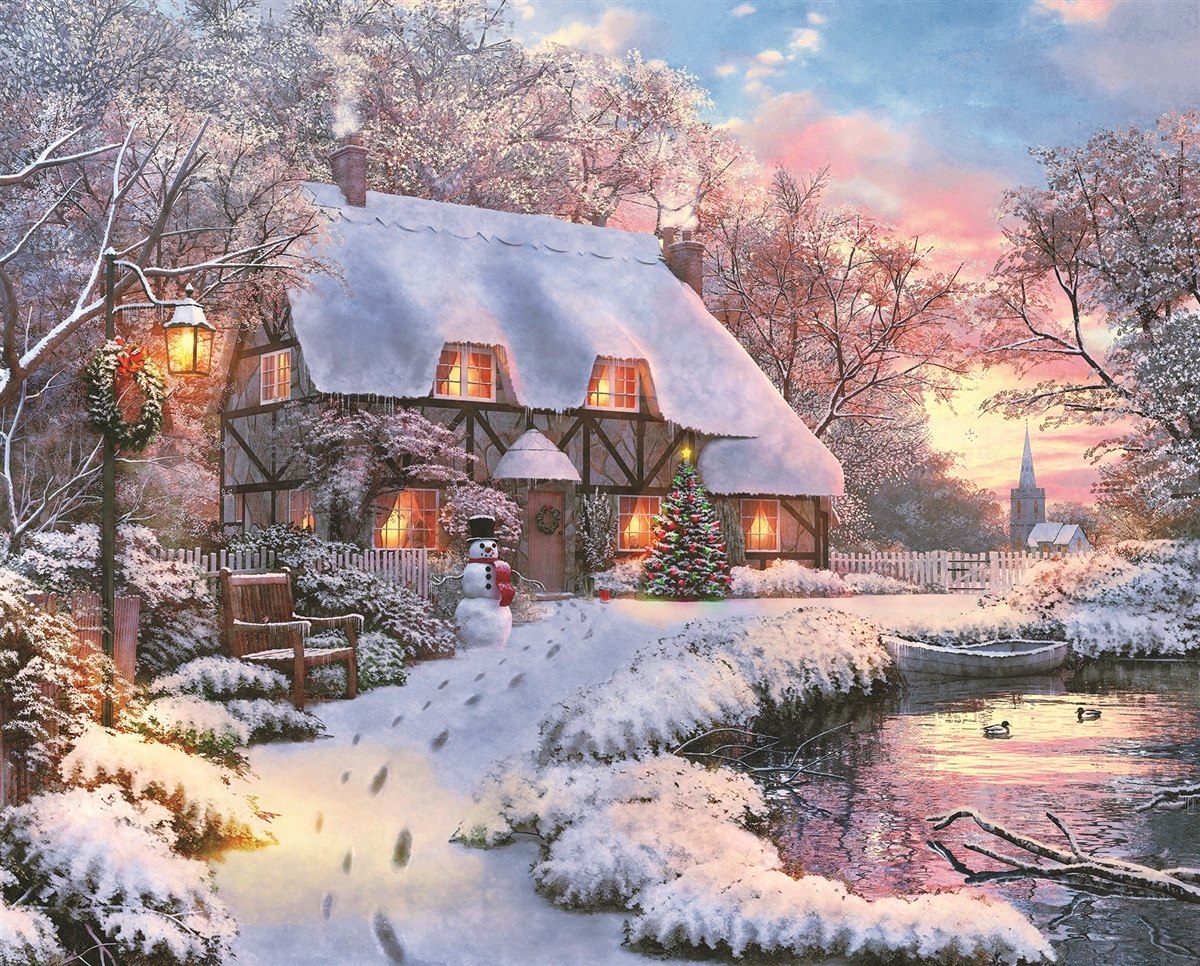 Winter Retreat - 1000pc Jigsaw Puzzle by Springbok  			  					NEW