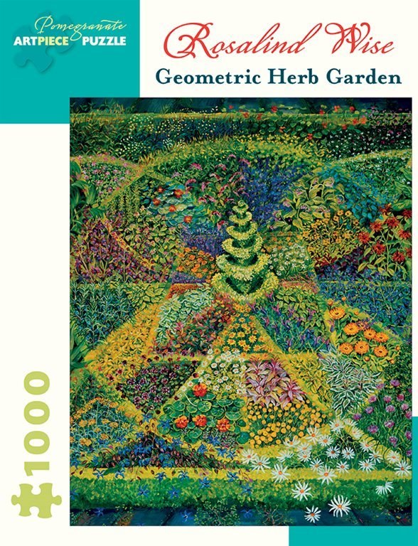 Wise: Geometric Herb Garden - 1000pc Jigsaw Puzzle by Pomegranate  			  					NEW - image 1