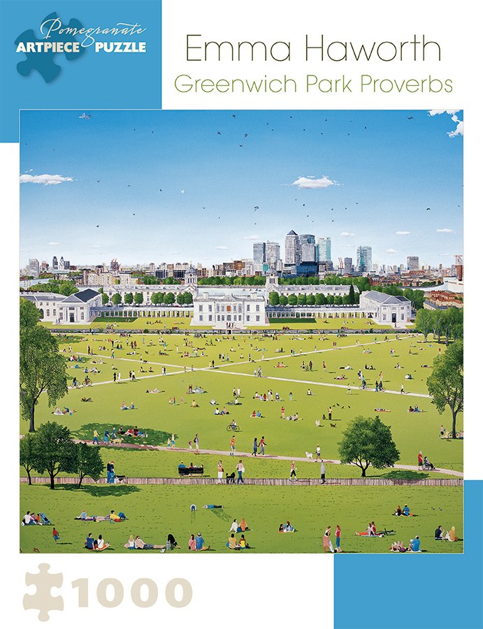 Haworth: Greenwich Park Proverbs - 1000pc Jigsaw Puzzle by Pomegranate  			  					NEW - image 1