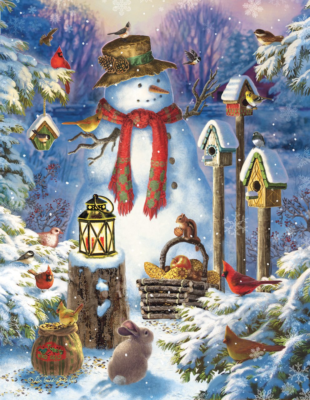 Snowman in the Wild - 1000+pc Jigsaw Puzzle by Sunsout  			  					NEW