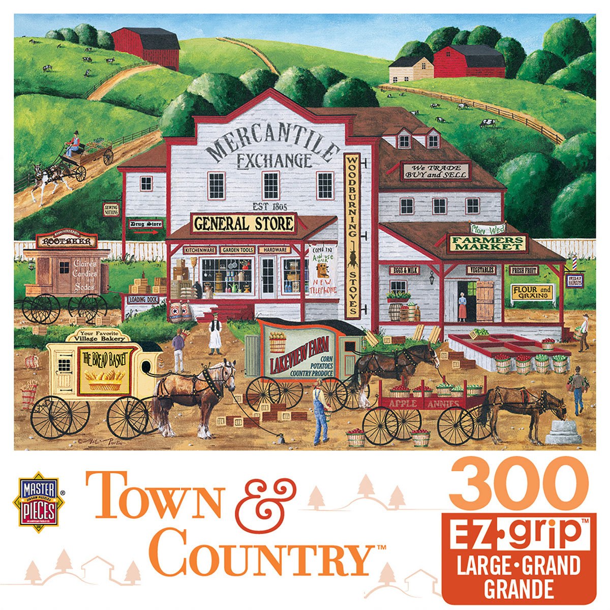 Morning Deliveries - 300pc EzGrip Jigsaw Puzzle by Masterpieces  			  					NEW - image 1