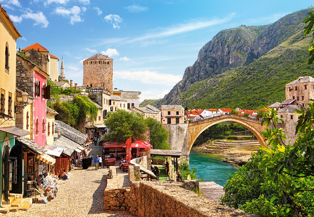 The Old Town of Mostar - 1500pc Jigsaw Puzzle By Castorland