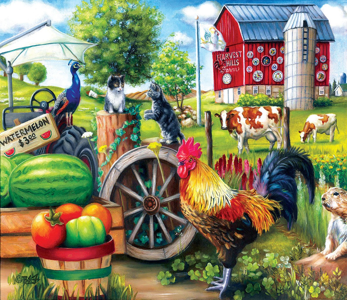Harvest Hills - 200pc Jigsaw Puzzle By Sunsout  			  					NEW