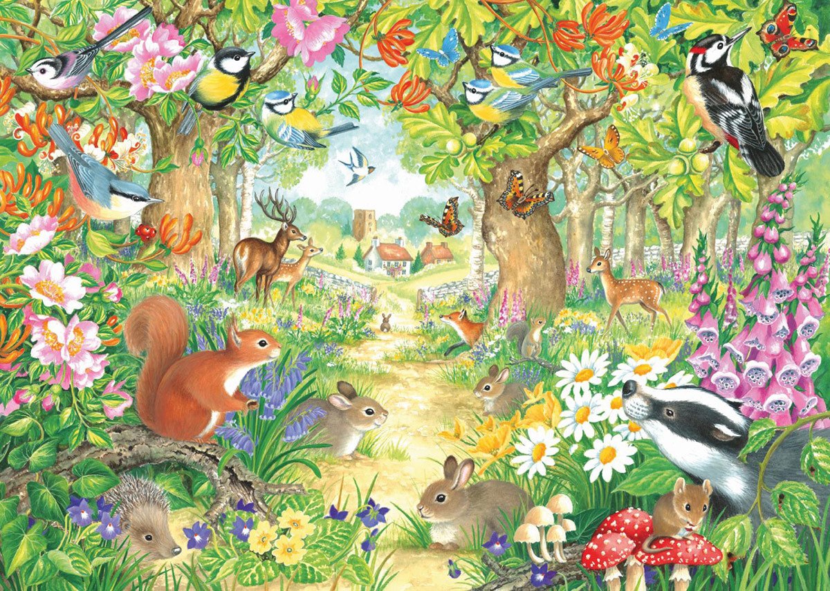 A Woodland Trail - 1000pc Jigsaw Puzzle By Falcon  			  					NEW