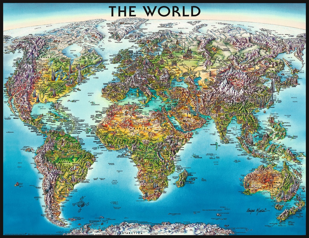 World Map - 2000pc Jigsaw Puzzle By Ravensburger