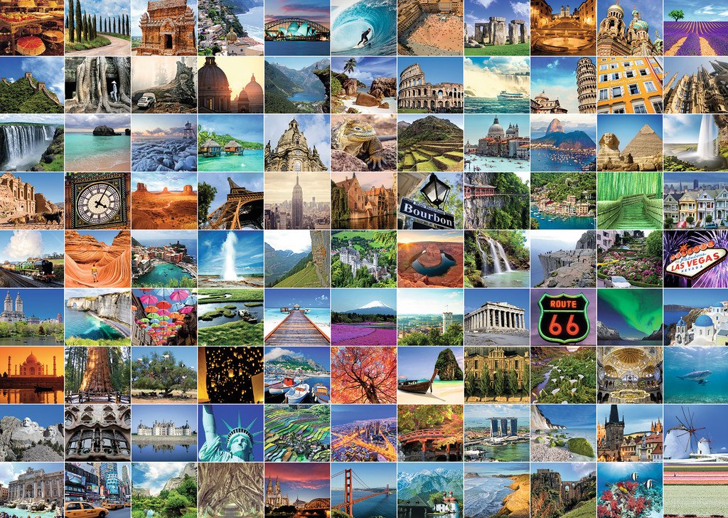 99 Beautiful Places on Earth - 1000pc Jigsaw Puzzle By Ravensburger