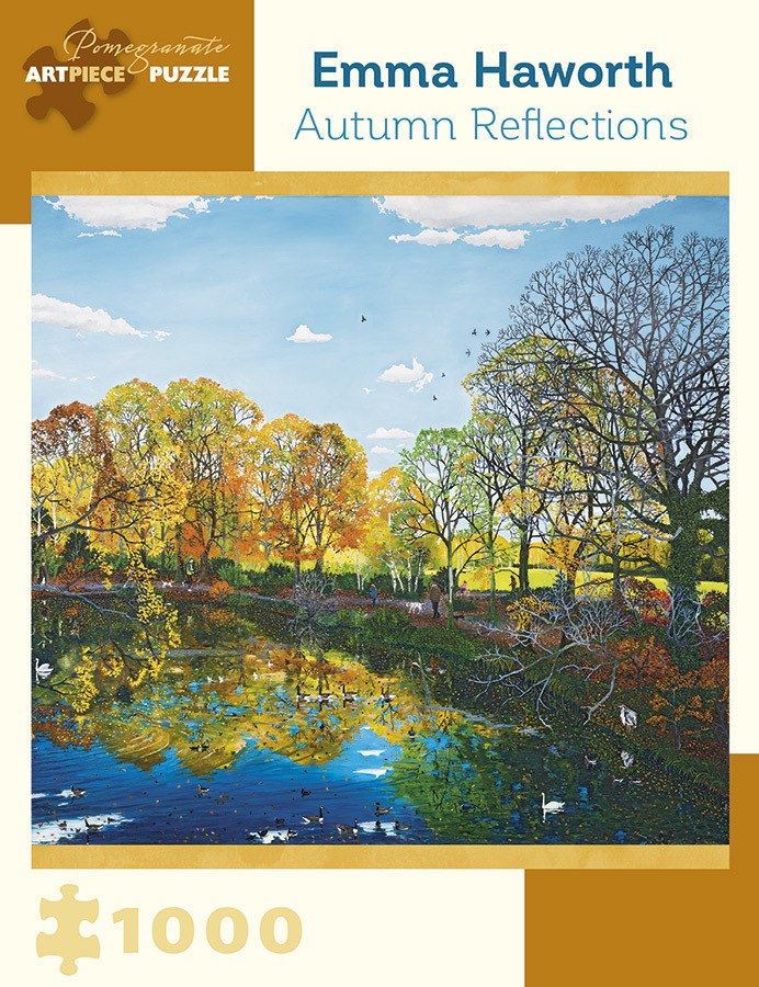 Haworth: Autumn Reflections - 1000pc Jigsaw Puzzle by Pomegranate  			  					NEW - image 1