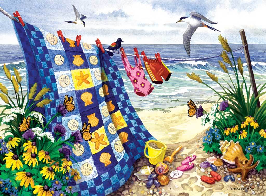 Seaside Summer - 500+pc Large Format Jigsaw Puzzle by Sunsout