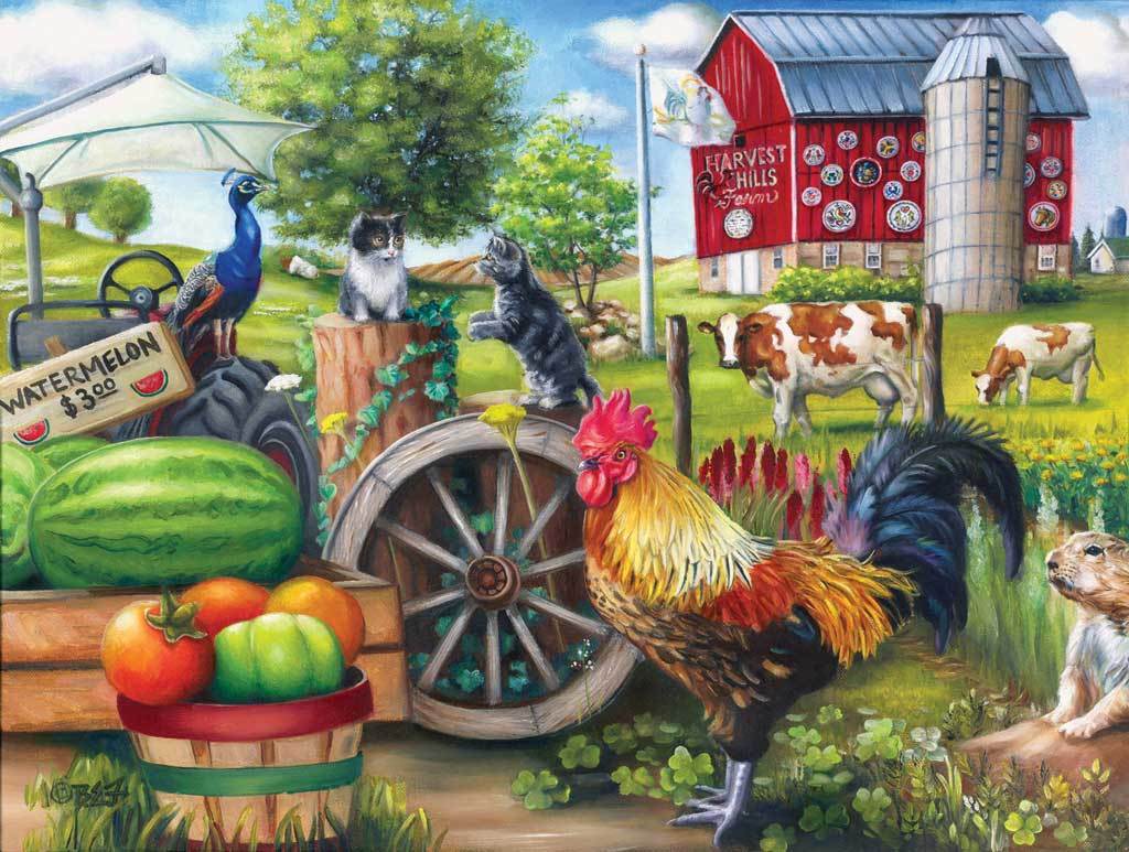 Farm Life - 500pc Jigsaw Puzzle by Sunsout