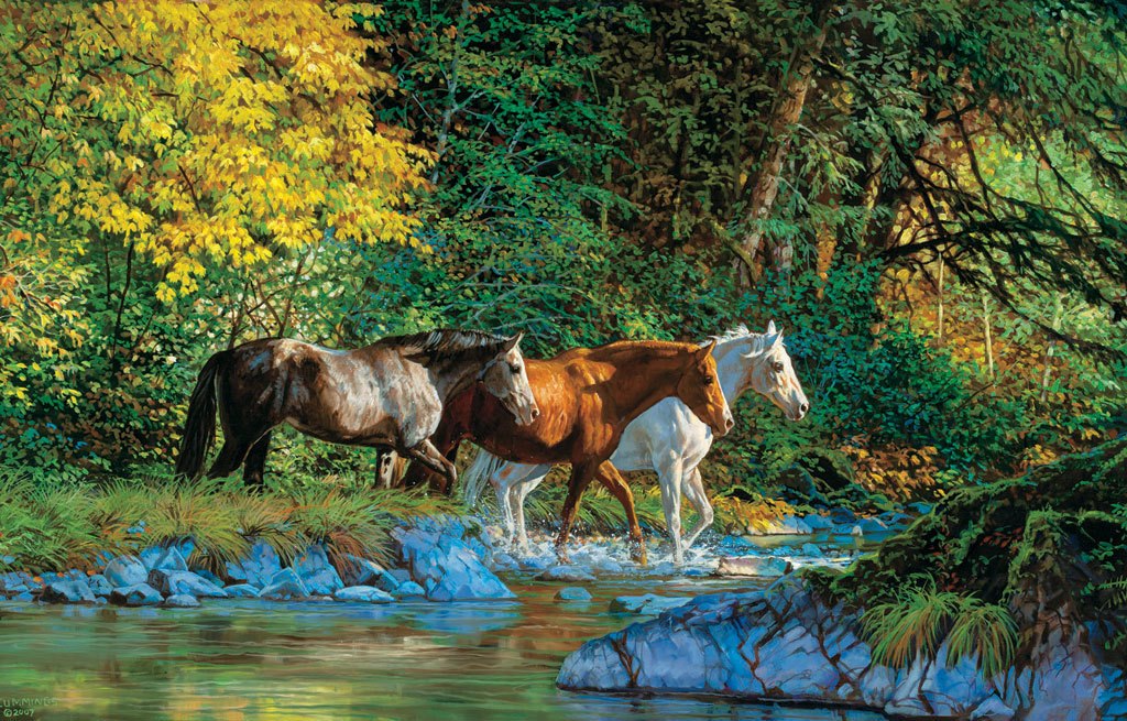 Bear Creek Crossing - 1000pc Jigsaw Puzzle By Sunsout - image main