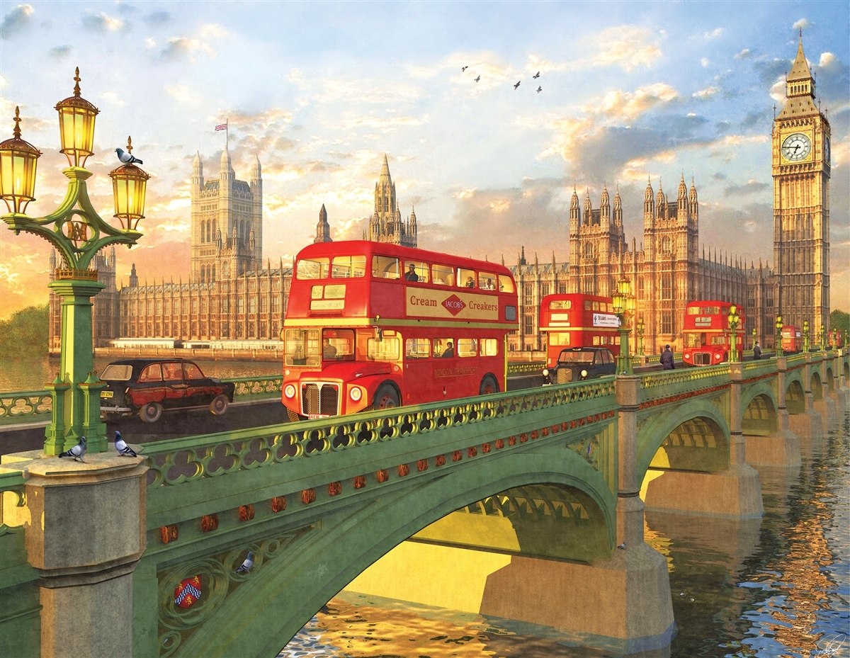 Westminster Bridge - 500pc Jigsaw Puzzle By Springbok  			  					NEW
