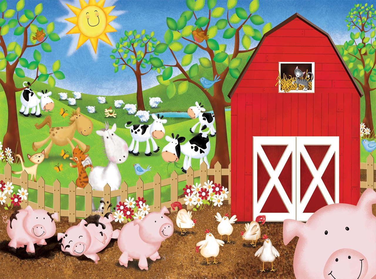 Animal Farm - 63pc Jigsaw Puzzle by SunsOut