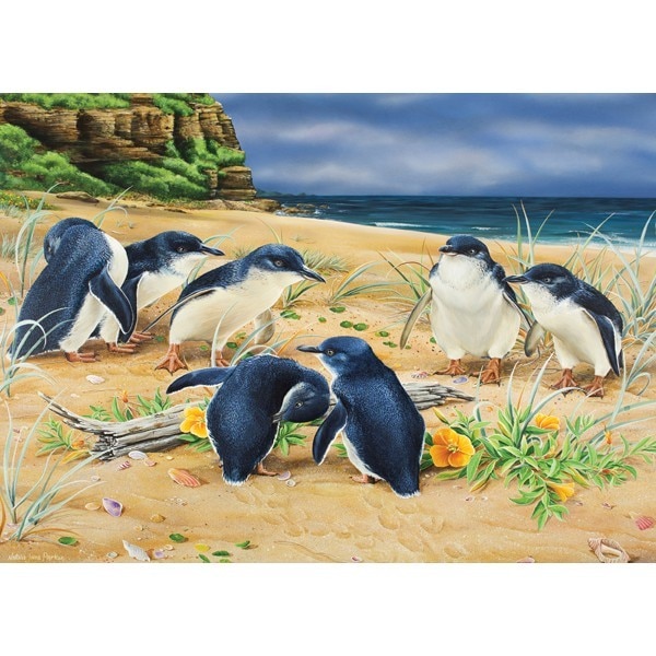 Wild Wings: Penguin Parade - 1000pc Jigsaw Puzzle by Holdson  			  					NEW