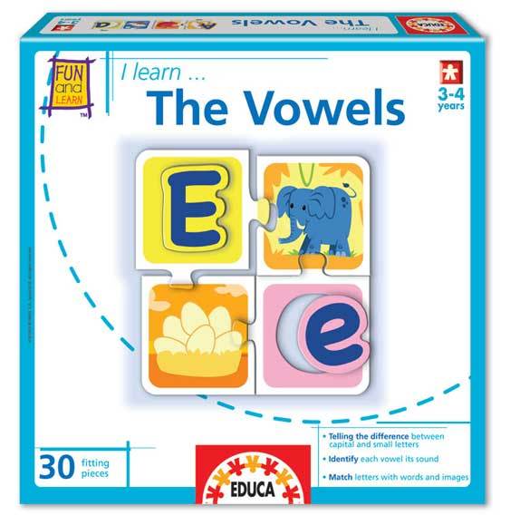 I Learn: The Vowels - 30pc Jigsaw Puzzle by EDUCA