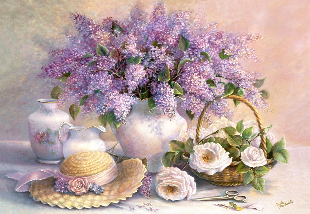 Flower Day, Trisha Hardwick - 1000pc Jigsaw Puzzle By Castorland